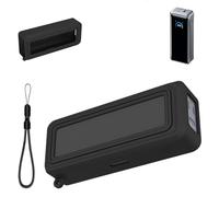 Case Cover for Anker Prime Power Bank 26,250Mah 300W,Silicone Protective Cover with Shockproof Bumper,Dust Resistant,Washable Non-Slip Skin,Charge-Through Cutout,Black