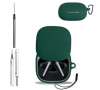 Case Cover for Anker Soundcore Liberty 5,Silicone Protective cover for Anker Soundcore Liberty5 Earphones,Full-Body Shockproof Cover with Scratch Protection,with Keychain&Lanyard and Cleaner Kit,Green