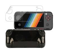 Case Cover for AYANEO Pocket ACE Handheld Game Console with 1pcs Screen Protector, Slim Soft TPU Protective Case for AYANEO Pocket ACE, Anti-Scratch,Shockproof,Black