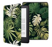 Case Cover For Kindle Paperwhite 10Th Generation 2018 Release - Pu Leather Covers Cases With Auto Wake/Sleep, Only Suitable For Model Pq94Wif, Tropical Leaves Monstera