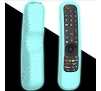 Case Cover for LG Magic Remote 2021-2024, Silicone Skin Sleeve for LG Smart TV Remote Control MR24GN MR23GA MR22GA AN-MR21GA Glow in The Dark Blue