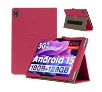 Case Cover for MENTUME K70 10.1 inch, KONXISA Tablet Case with Magnetic Adsorption, PU Leather Folding Protective Cover with Pen Holder,360°Full Protection Tablet Sleeve, Red