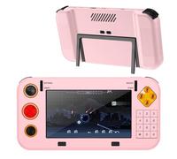 Case Cover for My Arcade Atari Gamestation Go Handheld Game Console, Slim Soft Silicone Protective Skin Case for My Arcade Atari Gamestation Go, Anti-Scratch,Shockproof,Pink