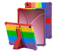 Case Cover for Oppo Pad Air5 12.1-Inch Tablet, KONXISA Tablet Case with Premium Silicone Material, Folding Stand Fuction, Shockproof and Full Protection Tablet Sleeve,Protective Covers, Rainbow