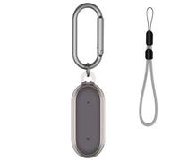 Case Cover for PLAUD NotePin AI Voice Recorder - Clear Soft TPU Case Cover with Keychain & Lanyard, Full Body Protection (Grey)