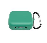 Case Cover For Soundcore P41i Headphone, Drop-Proof,Shock-Proof Soft Silicone Protective Skin Case For Soundcore P41i Wireless Earbuds with Carabiner (Green)