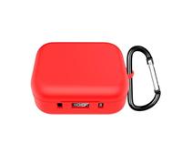 Case Cover For Soundcore P41i Headphone, Drop-Proof,Shock-Proof Soft Silicone Protective Skin Case For Soundcore P41i Wireless Earbuds with Carabiner (Red)