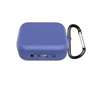 Case Cover For Soundcore P41i Headphone, Drop-Proof,Shock-Proof Soft Silicone Protective Skin Case For Soundcore P41i Wireless Earbuds with Carabiner (Blue)
