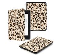 Case Fits 7“ Kindle Oasis (9th and 10th Generation ONLY,2017 and 2019 Release),Premium Ultra Lightweight Shell Cover with Auto Wake/Sleep,Black And White Leopard Print