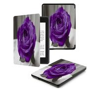 Case Fits 7“ Kindle Oasis (9th and 10th Generation ONLY,2017 and 2019 Release),Premium Ultra Lightweight Shell Cover with Auto Wake/Sleep Purple Gorgeous Rose