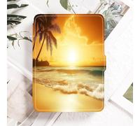 Case Fits 7“ Kindle Oasis (9th and 10th Generation ONLY,2017 and 2019 Release),Premium Ultra Lightweight Shell Cover with Auto Wake/Sleep,Beach Coconut Trees