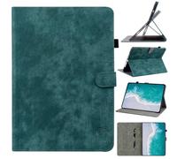 Case Fits Huawei MatePad SE 11 2024, Premium PU Leather Embossed Tiger Slim Folding Stand Shell Multiple Viewing Angles Cover with Auto Wake/Sleep - Green