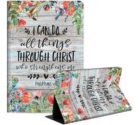 Case Fits Kindle Fire HD 8 & 8 Plus Tablet(12th/10th Generation, 2024/2022/2020 Release) 8", Slim PU Leather Stand Cover with Auto Wake/Sleep, Multi-Angle Viewing, Philippians 4:13