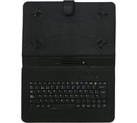 Case for 10.1 inch Tablet with Keyboard - USB Type-C and Micro USB Connections - Black - Ideal for Typing and Protecting the Device.