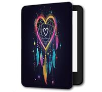 Case for 10.2-inch Kindle Scribe (2024/2022 Released),Slim Lightweight Premium PU Leather Cover Auto Wake/Sleep for 10.2” Kindle Scribe E-Reader,Love Dream Catcher