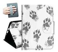 Case for 10.2" Kindle Scribe (2024/2022 Released) with Hand Straps and Auto Wake/Sleep Leather Multiple Angles Stand Smart Cover for 10.2" Amazon Kindle Scribe 2024/2022,Love Heart Dog Paw