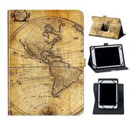 Case for 10.36" TCL Tab Pro 5G TCL-9198S/TCL TABMAX 10.4 Inch 9296Q Tablet,360 Degree Rotating Case Protective Cover with Kickstand and with Magnetic Closure,Ancient World Map