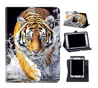 Case for 10.36" TCL Tab Pro 5G TCL-9198S/TCL TABMAX 10.4 Inch 9296Q Tablet,360 Degree Rotating Case Protective Cover with Kickstand and with Magnetic Closure,Wild Animals Tiger