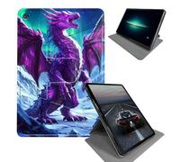 Case for 10.5” iPad Air 3rd Generation 2019 / iPad Pro 2017-360 Rotating Stand Folding Protective Cover with Auto Sleep/Wake,Purple Dragon