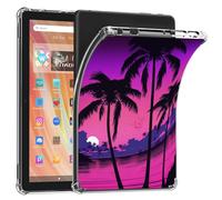 Case for 11.8" Remarkable Paper Pro Tablet 2024 Released- Clear Slim Lightweight Soft Flexible TPU Bumper Cushioning Protection Shell Cover Case for Remarkable Pro,Palm Trees Sunset Tropical