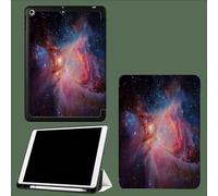 Case for 11 inch iPad Pro 4th/3rd/2rd Generation 2022/2021/2020,Trifold Stand Protective Case with Pencil Holder,Auto Sleep/Wake,Soft TPU Back Cover Pink Nebula Orion Galaxy-Blue