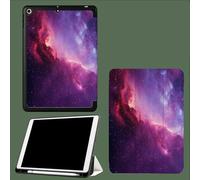 Case for 11 inch iPad Pro 4th/3rd /2rd Generation 2022/2021/2020,Trifold Stand Protective Case with Pencil Holder,Auto Sleep/Wake,Soft TPU Back Cover Milky Way Starry Sky Dream Nebula-Purple