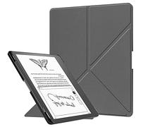 Case for 11" Kindle Scribe 2025 3rd Gen & Kindle Scribe Colorsoft 2025 1st Gen, Lightweight PU Leather Origami Stand Smart Cover with Pen Holder, Auto Sleep Wake, Gray