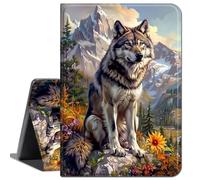 Case for 12.3 Inch Microsoft Surface Pro 7/6/5/4,Slim Soft Shockproof TPU Silicone Protective Back Shell Case,Forest Wolf