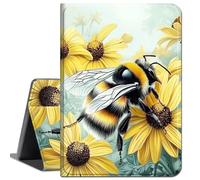 Case for 12.3 Inch Microsoft Surface Pro 7/6/5/4,Slim Soft Shockproof TPU Silicone Protective Back Shell Case,Sunflower and Bee