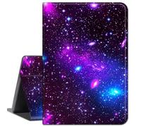 Case for 12.3 Inch Microsoft Surface Pro 7/6/5/4,Slim Soft Shockproof TPU Silicone Protective Back Shell Case,Blue Pink Galaxy