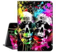 Case for 12.3 Inch Microsoft Surface Pro 7/6/5/4,Slim Soft Shockproof TPU Silicone Protective Back Shell Case,Two Skull