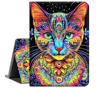 Case for 12.3 Inch Microsoft Surface Pro 7/6/5/4,Slim Soft Shockproof TPU Silicone Protective Back Shell Case,Colorful Cat