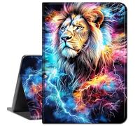 Case for 12.3 Inch Microsoft Surface Pro 7/6/5/4,Slim Soft Shockproof TPU Silicone Protective Back Shell Case,Colorful Lion