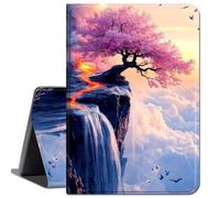 Case for 12.3 inch Surface Pro 7 Plus/Pro 7/ Pro 6/ Pro 5/ Pro 2017/ Pro 4,Slim Lightweight Smart Shell Stand Cover with Auto Wake/Sleep Case for Microsoft Surface Pro 7,Pink Curved Tree