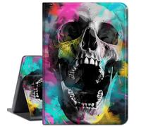 Case for 12.3 inch Surface Pro 7 Plus/Pro 7/ Pro 6/ Pro 5/ Pro 2017/ Pro 4,Slim Lightweight Smart Shell Stand Cover with Auto Wake/Sleep Case for Microsoft Surface Pro 7,Screaming Skull