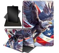 Case for 13 Inch Microsoft Surface Pro 11/10/9,360 Degree Rotating Stand Smart Protective Case for urface 11th Edition AI 2024/Pro 9 5G 13" 2022,American Flag Eagle