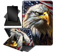 Case for 13 Inch Microsoft Surface Pro 11/10/9,360 Degree Rotating Stand Smart Protective Case for urface 11th Edition AI 2024/Pro 9 5G 13" 2022,American Flag Eagle