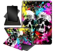 Case for 13 Inch Microsoft Surface Pro 11/10/9,360 Degree Rotating Stand Smart Protective Case for urface 11th Edition AI 2024/Pro 9 5G 13" 2022,Two Skull