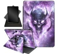 Case for 13 Inch Microsoft Surface Pro 8 (2021 Release),360 Degree Rotating Stand Smart Protective Case for Surface Pro 8 13" 2021 Tablet,Purple Skull