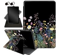 Case for 13 Inch Microsoft Surface Pro 9 / Pro 9 5G (2022 Release),360 Degree Swiveling Stand Protective Cover with Auto Sleep/Wake,for Surface Pro 9 13" 2022 Tablet,Midnight Flowers