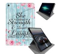 Case for 2018/2017 iPad 9.7 6th/5th Generation-360 Rotating Stand Folding Protective Cover with Auto Sleep/Wake,Bible Quote Proverbs 31-25