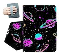 Case for 2026/2024 Release Samsung Galaxy Tab A11/A9 8.7 Inch,with Hand Straps and Auto Wake/Sleep PU Leather Slim Multiple Angles Stand Smart Cover for Galaxy Tab A11/A9,Glitter Galaxys Planet