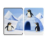 Case for 6.8” Kindle Paperwhite 11th Generation 2021- Premium Lightweight PU Leather Cover with Auto Wake/Sleep for Kindle Paperwhite 2021 E-reader, Cute Penguin