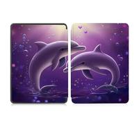 Case for 6.8” Kindle Paperwhite 11th Generation 2021- Premium Lightweight PU Leather Cover with Auto Wake/Sleep for Kindle Paperwhite 2021 E-reader, Cute Dolphin