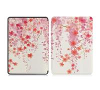 Case for 6.8” Kindle Paperwhite 11th Generation 2021- Premium Lightweight PU Leather Cover with Auto Wake/Sleep for Kindle Paperwhite 2021 E-reader, Cherry Blossom
