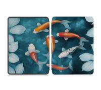 Case for 6.8” Kindle Paperwhite 11th Generation 2021- Premium Lightweight PU Leather Cover with Auto Wake/Sleep for Kindle Paperwhite 2021 E-reader, Watercolor Koi