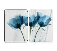 Case for 6.8” Kindle Paperwhite 11th Generation 2021- Premium Lightweight PU Leather Cover with Auto Wake/Sleep for Kindle Paperwhite 2021 E-reader, Blue Floral