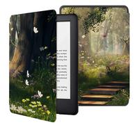 Case For 6.8" Kindle Paperwhite 11Th Generation 2021 Release, Pu Leather Smart Cover With Auto Sleep/Wake, Slim Shell For Kindle Paperwhite Signature Edition-Flower Forest