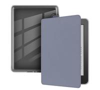 Case for 6.8" Kindle Paperwhite (11th Generation-2021 Release), Ultra Clear Soft Flexible Transparent TPU Back Cover with Auto Sleep/Wake for Kindle Paperwhite (MODEL NO. M2L3EK), Dark Gray