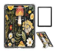 Case for 6" All New Kindle 10th Generation 2019 Release,Clear TPU Shockproof Stand Bumper Back Cover Transparent Case for Kindle 10th Gen 2019,Orange Mushroom Flower
